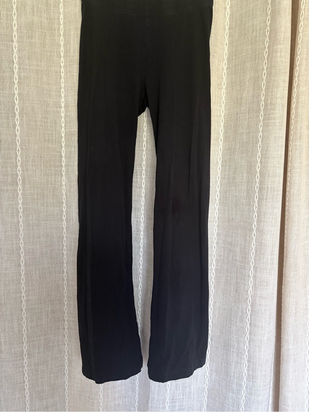 Black Wide-Leg Women's Cotton Leggings